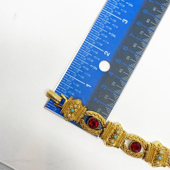 511 Vintage ART Arthur Pepper Etruscan bracelet and earrings set - Picture 10 of 10